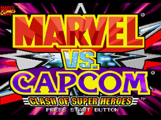 Marvel vs. Capcom: Clash of Super Heroes Title Screen